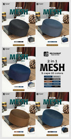 Mesh Koofi 2 Color in One